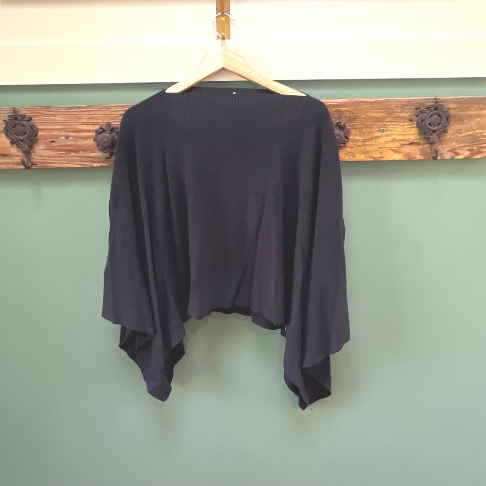 Lululemon Forward Flow poncho/cape cashmere blend O/S Dark Heather Gray